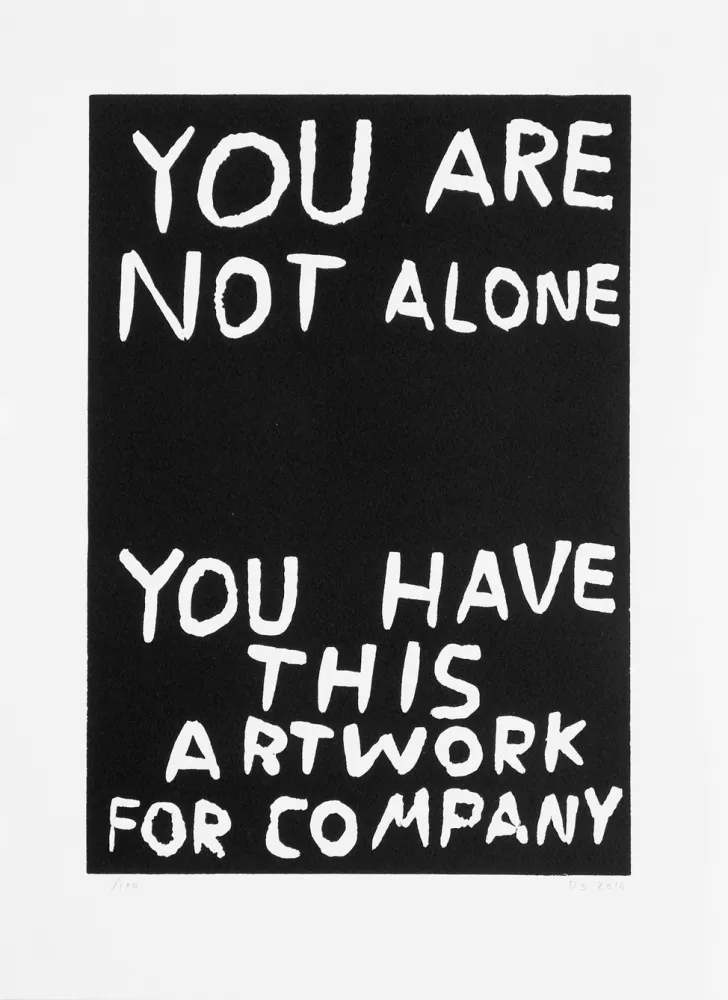 Linosnede Shrigley - You are not alone