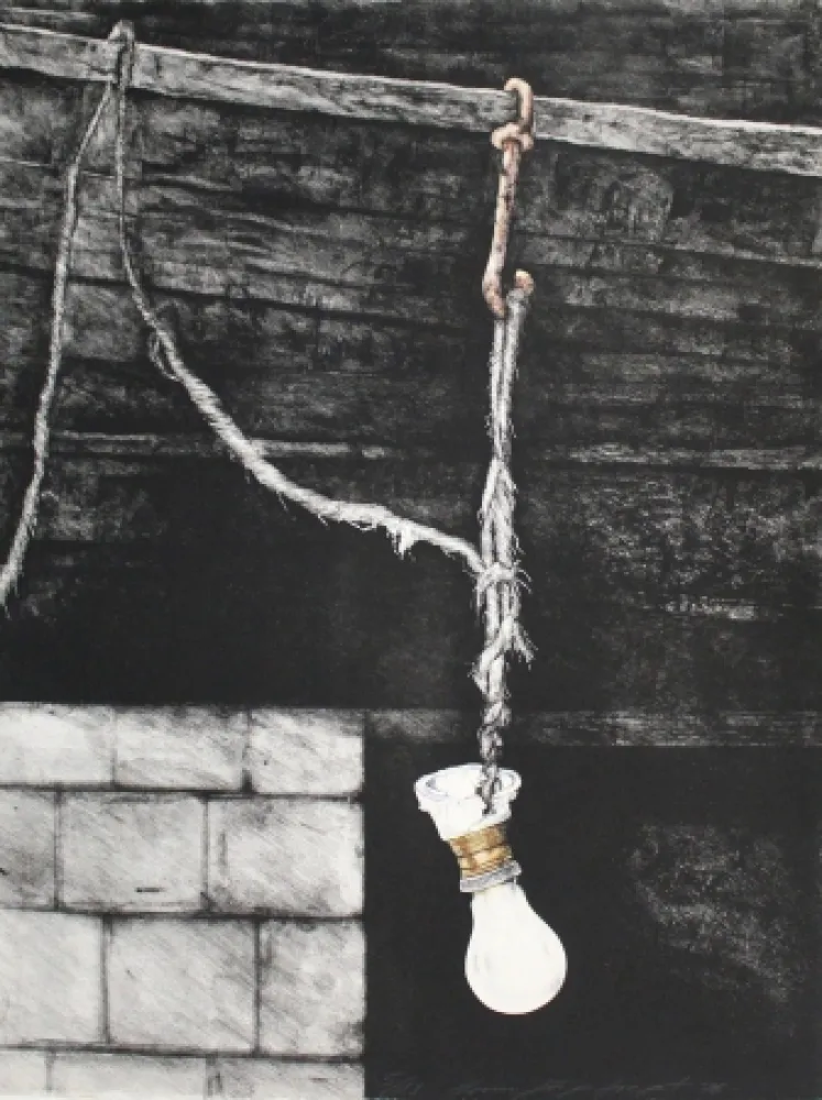 Lithografie Siegert - Glühbirne