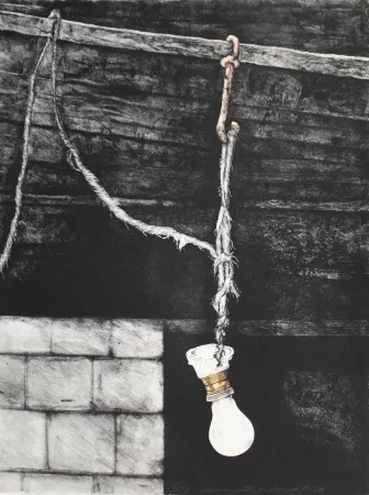 Lithografie Siegert - Glühbirne