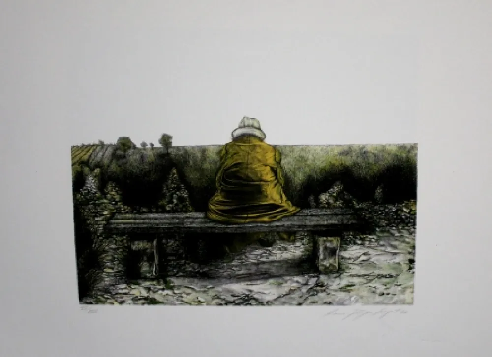 Lithografie Siegert - Landschaft wie ich sie kenne