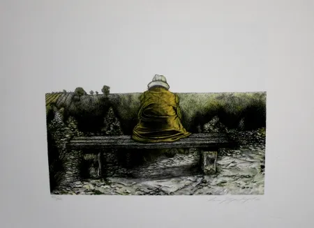 Lithografie Siegert - Landschaft wie ich sie kenne