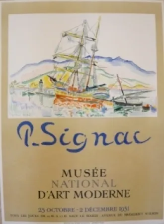 Poster Signac - Affiche exposition Musée d'art moderne