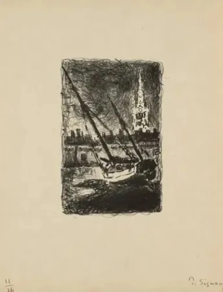 Lithografie Signac - Saint MALO I (1927)