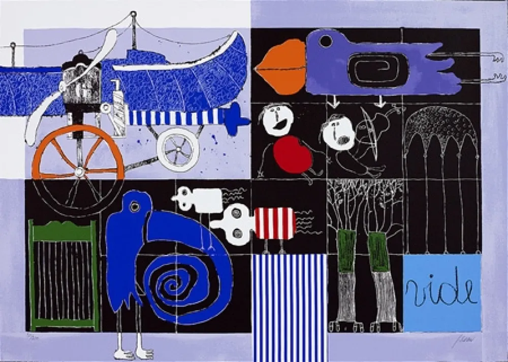 Zeefdruk Silvain - The Blind Bird 