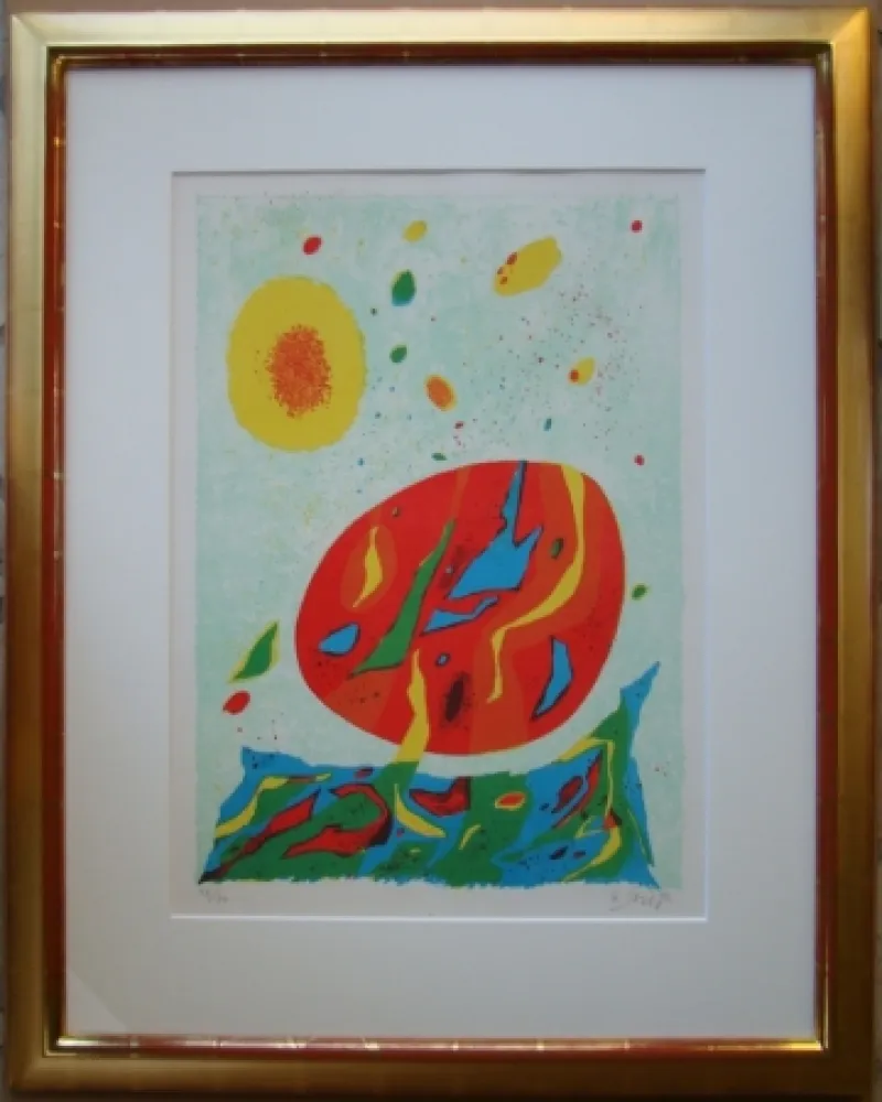 Lithografie Singier - Composition