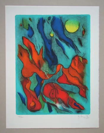 Lithografie Singier - Envol