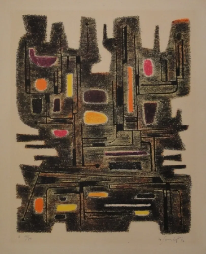 Lithografie Singier - L’Ancêtre