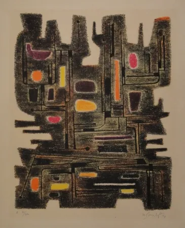 Lithografie Singier - L’Ancêtre