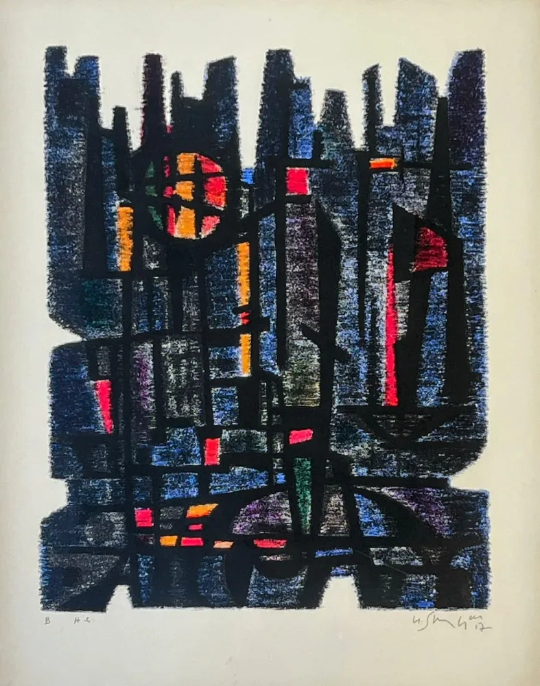 Lithografie Singier - L'Appareil de Maître Gessner 