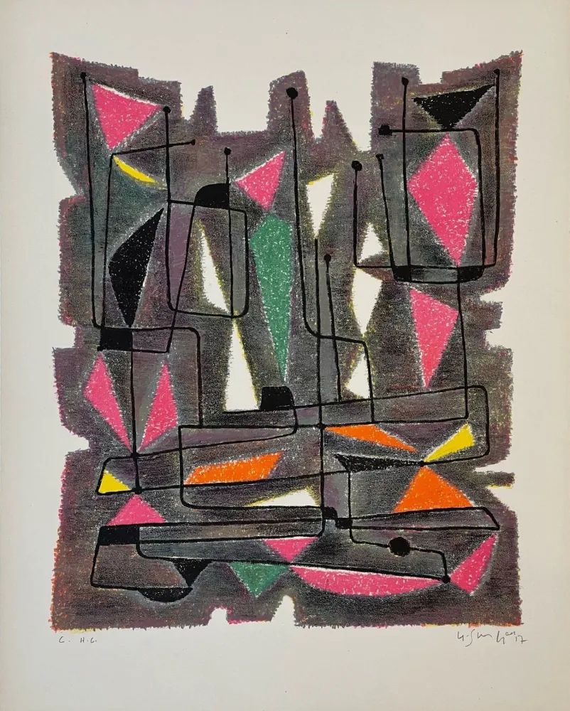 Lithografie Singier - Le Fureur de Nicolas de Bocagne 