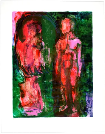 Lithografie Siversten - Figure et faune 