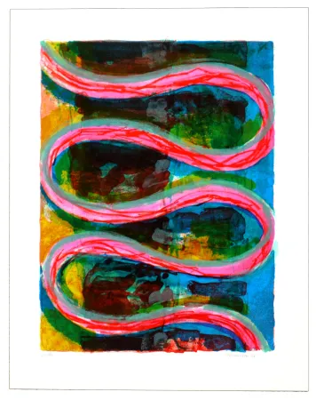 Lithografie Siversten - Serpent