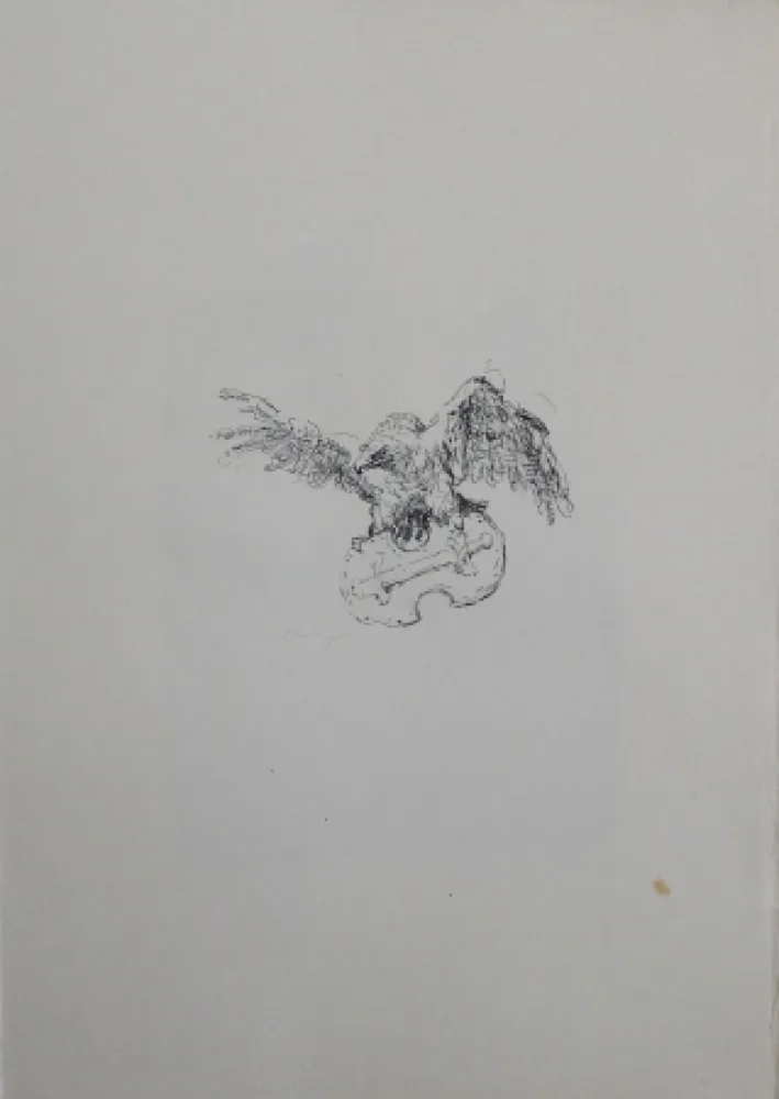 Lithografie Slevogt - Schlussvignette 