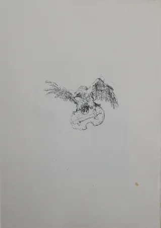 Lithografie Slevogt - Schlussvignette 