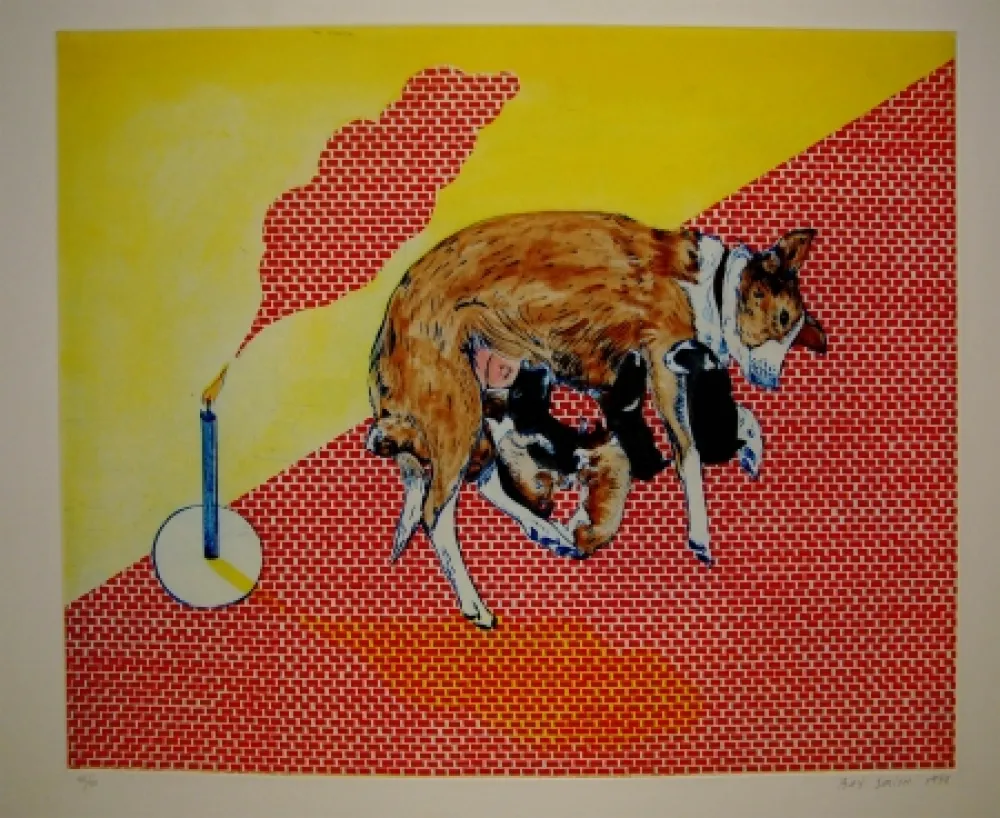 Ets En Aquatint Smith - Perros de piedra II