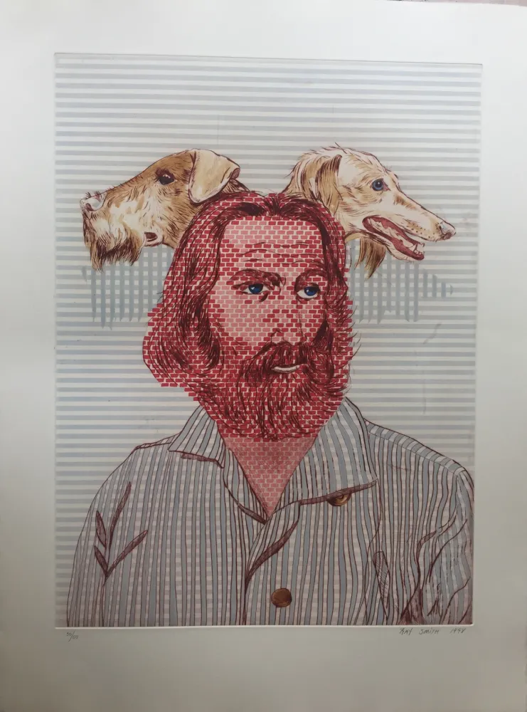 Ets En Aquatint Smith - Walt Whitman