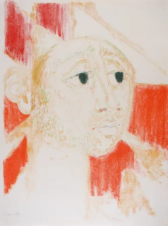 Lithografie Somville - Arlequin Rouge