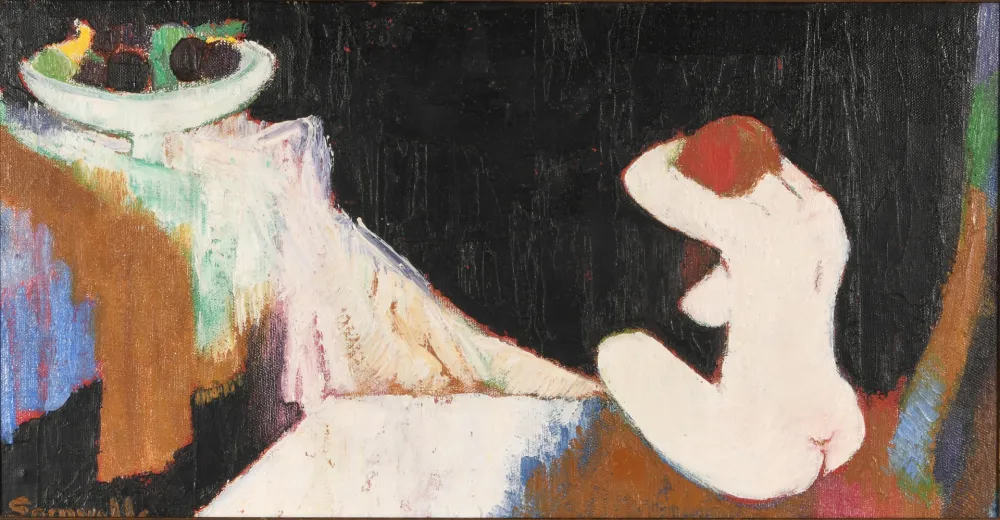 Geen Techniek Somville - Nu de dos à la nature morte