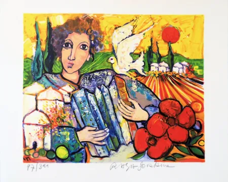 Lithografie Sorkine - Colombe de la Paix