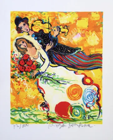 Lithografie Sorkine -  Mariage au violon