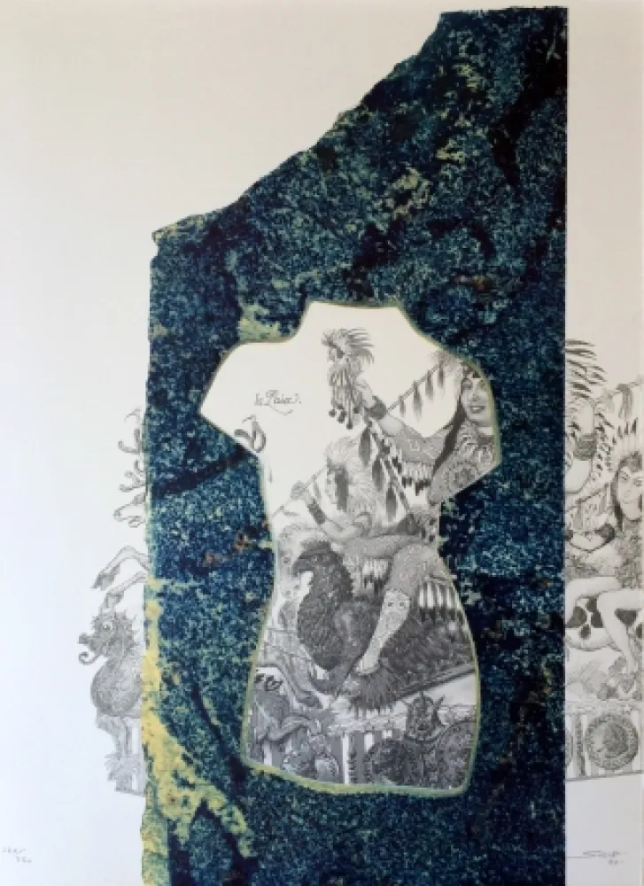 Lithografie Sosno - La liberté Carnaval de Nice