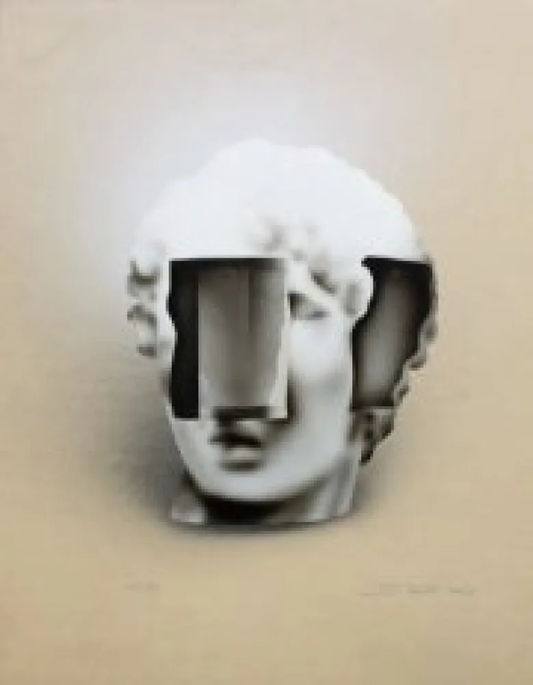 Lithografie Sosno - Tete aus quatre vents