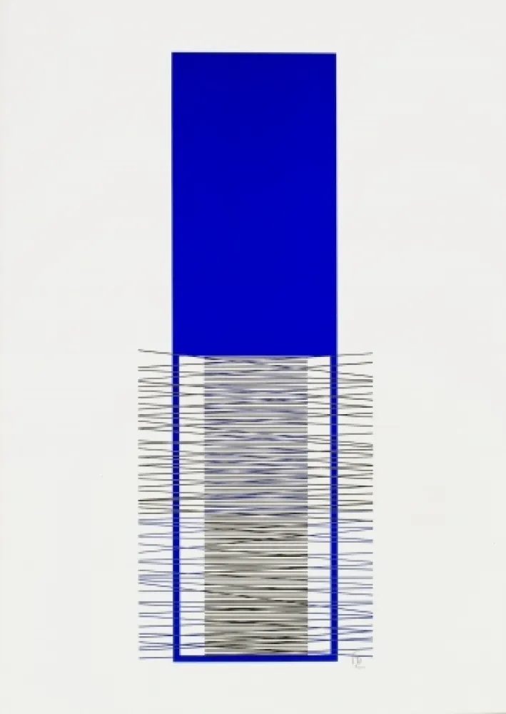 Zeefdruk Soto - Caroni (Blue) 