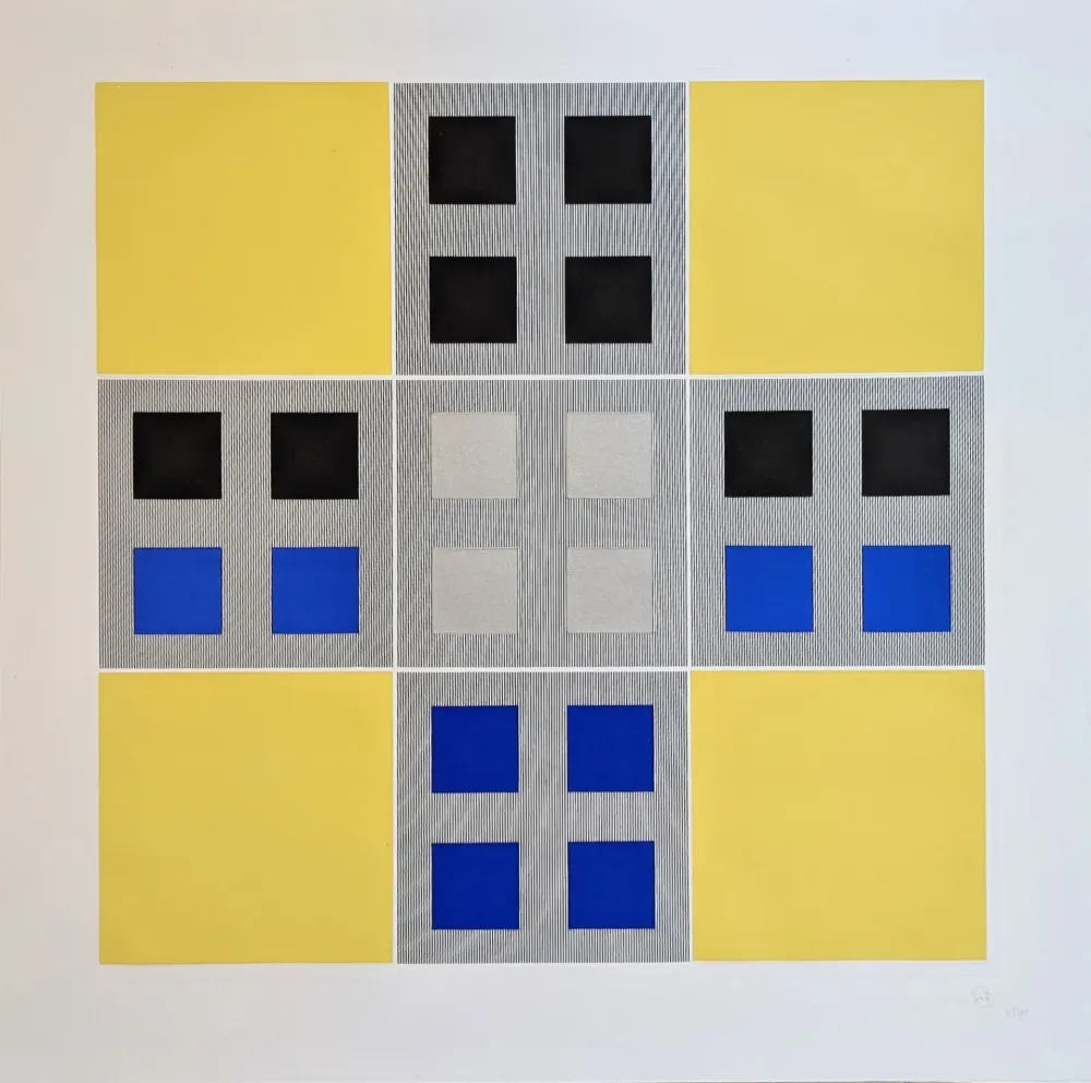 Zeefdruk Soto - Composition 1 