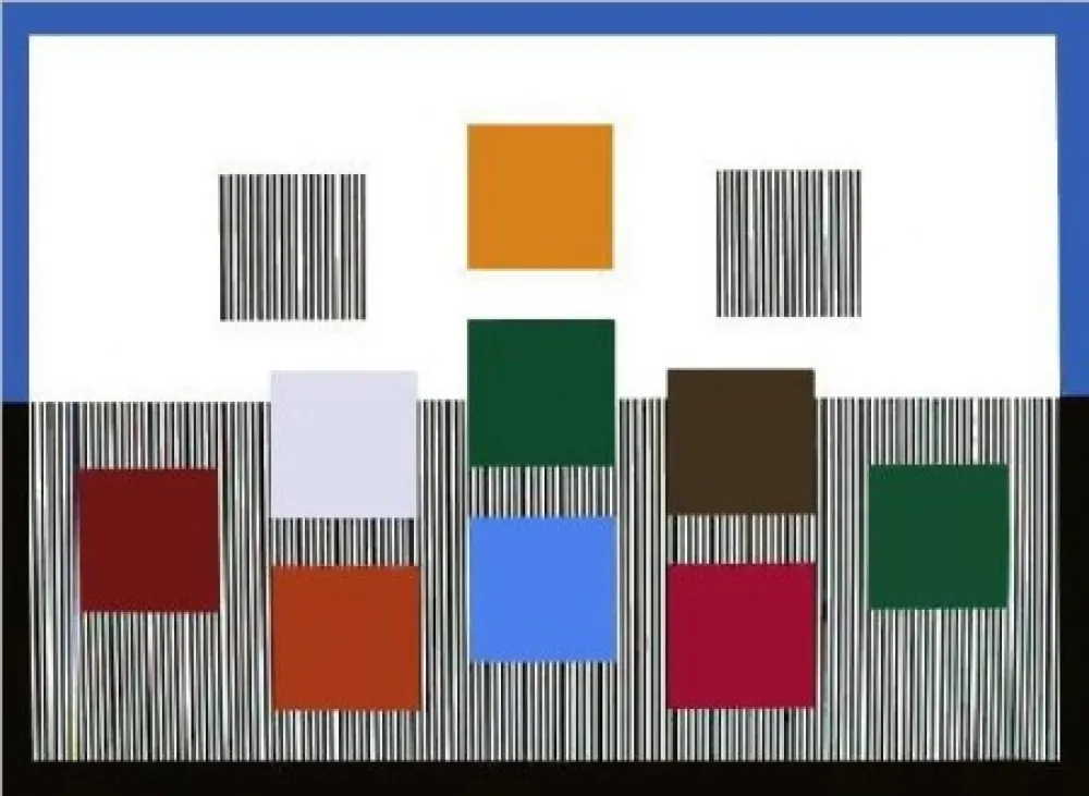 Zeefdruk Soto - Composition