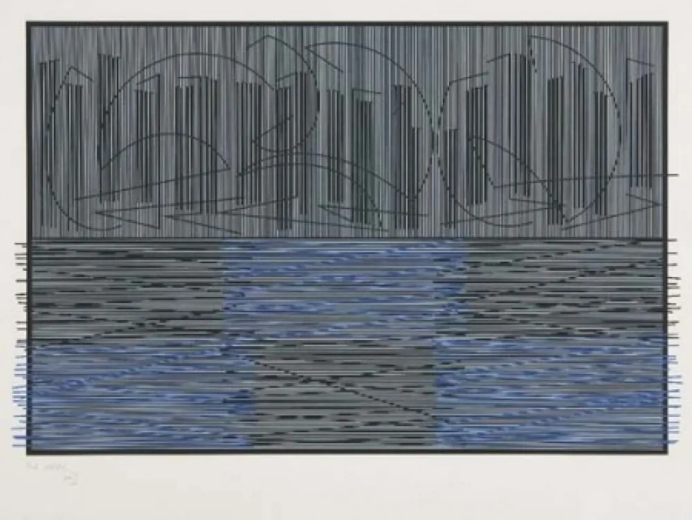 Zeefdruk Soto - Escritura compuesta, 1974