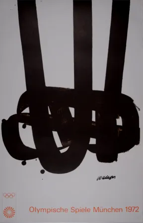 Lithografie Soulages - Affcihe JO