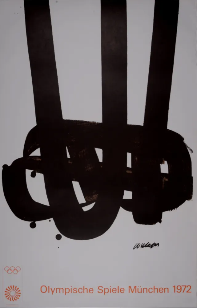 Lithografie Soulages - Affiche JO Mourlot