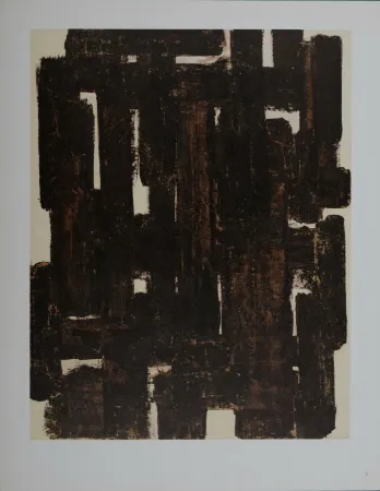 Lithografie Soulages (After) - Composition #7, 1962