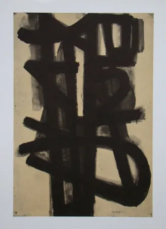 Lithografie Soulages (After) - Peinture sur papier - 1947