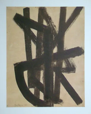 Lithografie Soulages (After) - Peinture sur papier - 1948