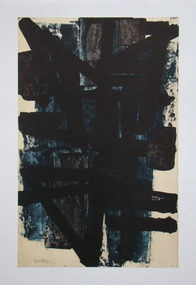 Lithografie Soulages (After) - Peinture sur papier - 1950