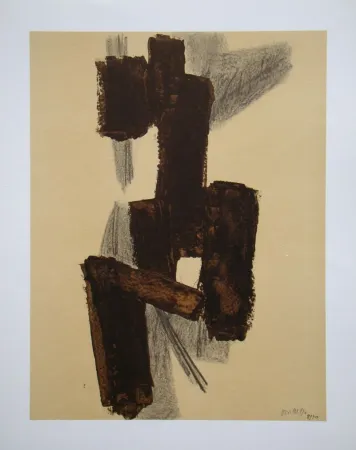 Lithografie Soulages (After) - Peinture sur papier - 1950