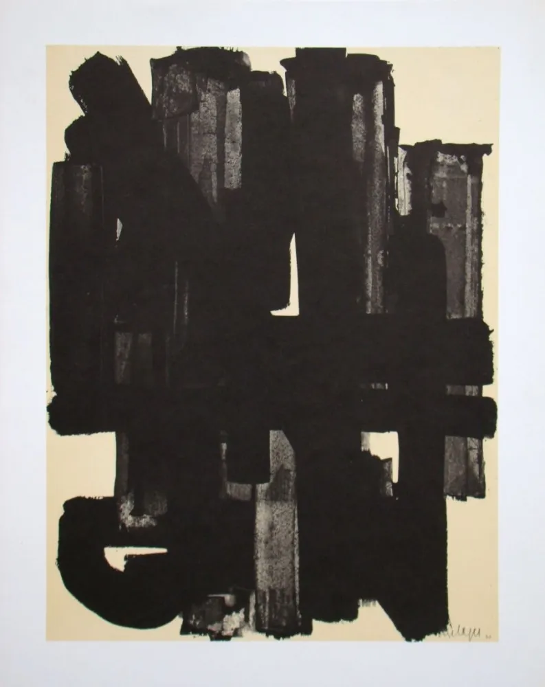 Lithografie Soulages (After) - Peinture sur papier - 1953