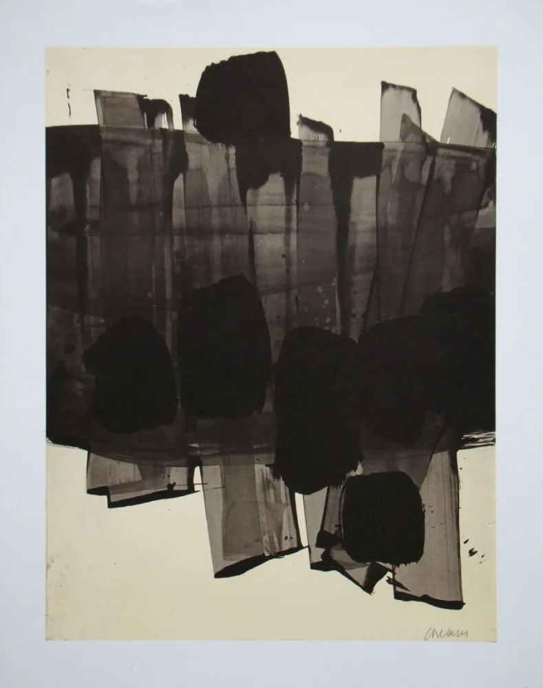 Lithografie Soulages (After) - Peinture sur papier - 1959
