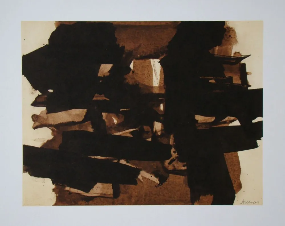 Lithografie Soulages (After) - Peinture sur papier - 1960