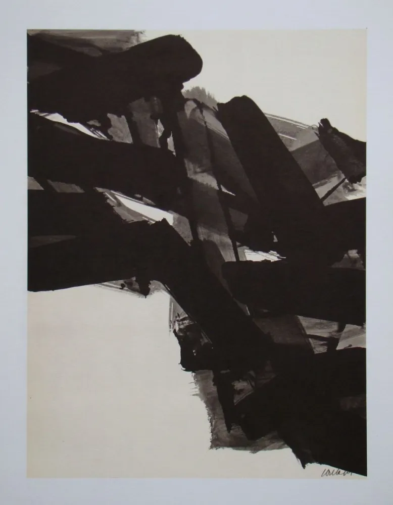 Lithografie Soulages (After) - Peinture sur papier - 1961