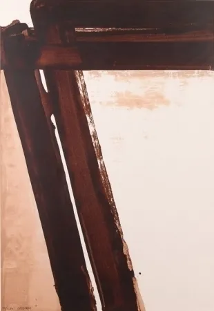 Zeefdruk Soulages - Composition 15