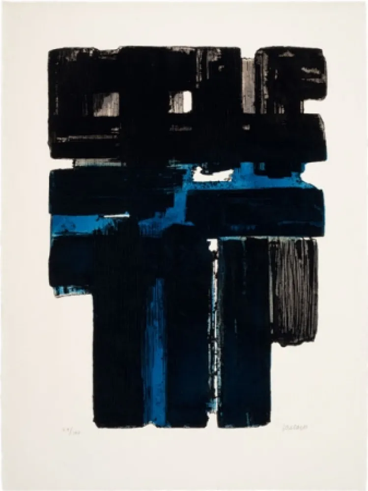 Ets En Aquatint Soulages - Eau-Fort Xa
