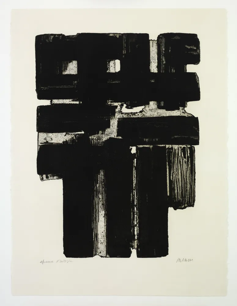 Geen Techniek Soulages - Eau Forte 10b