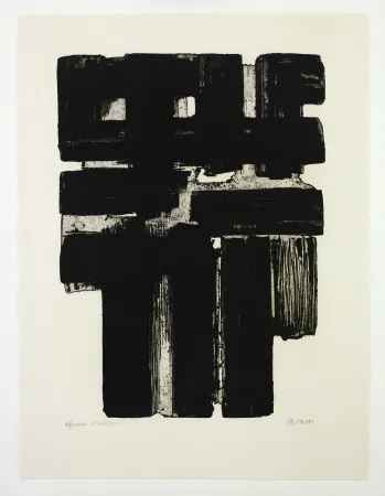 Geen Techniek Soulages - Eau Forte 10b