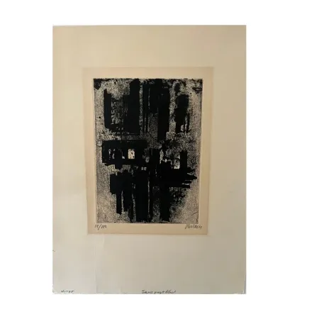 Lithografie Soulages - Eau-Forte IV (1957) 