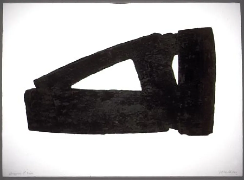 Ets En Aquatint Soulages - Eau-forte n°XXXII