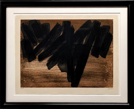 Ets En Aquatint Soulages - Eau-forte V