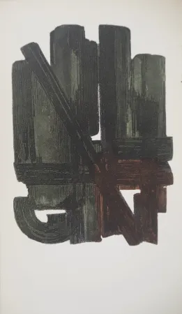 Lithografie Soulages - Eau Forte VIII
