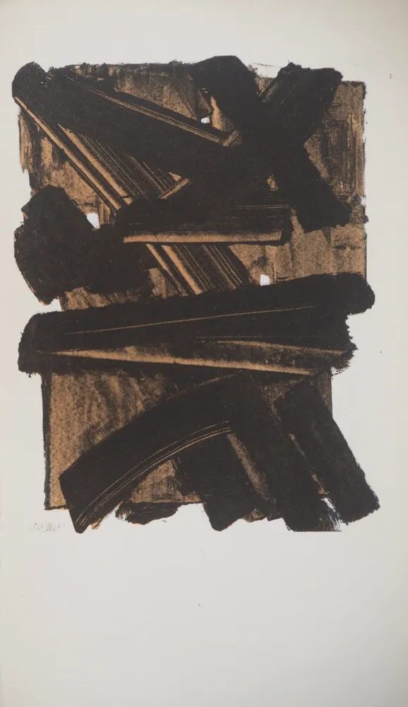 Lithografie Soulages - Gouache 13